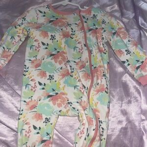 Koala Kids Floral One Piece - Pink, Green, Yellow